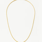 Colar Corrente Cobra Quadrada Média - Ouro 18K | SILLENE