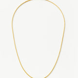 Colar Corrente Cobra Quadrada Média - Ouro 18K | SILLENE