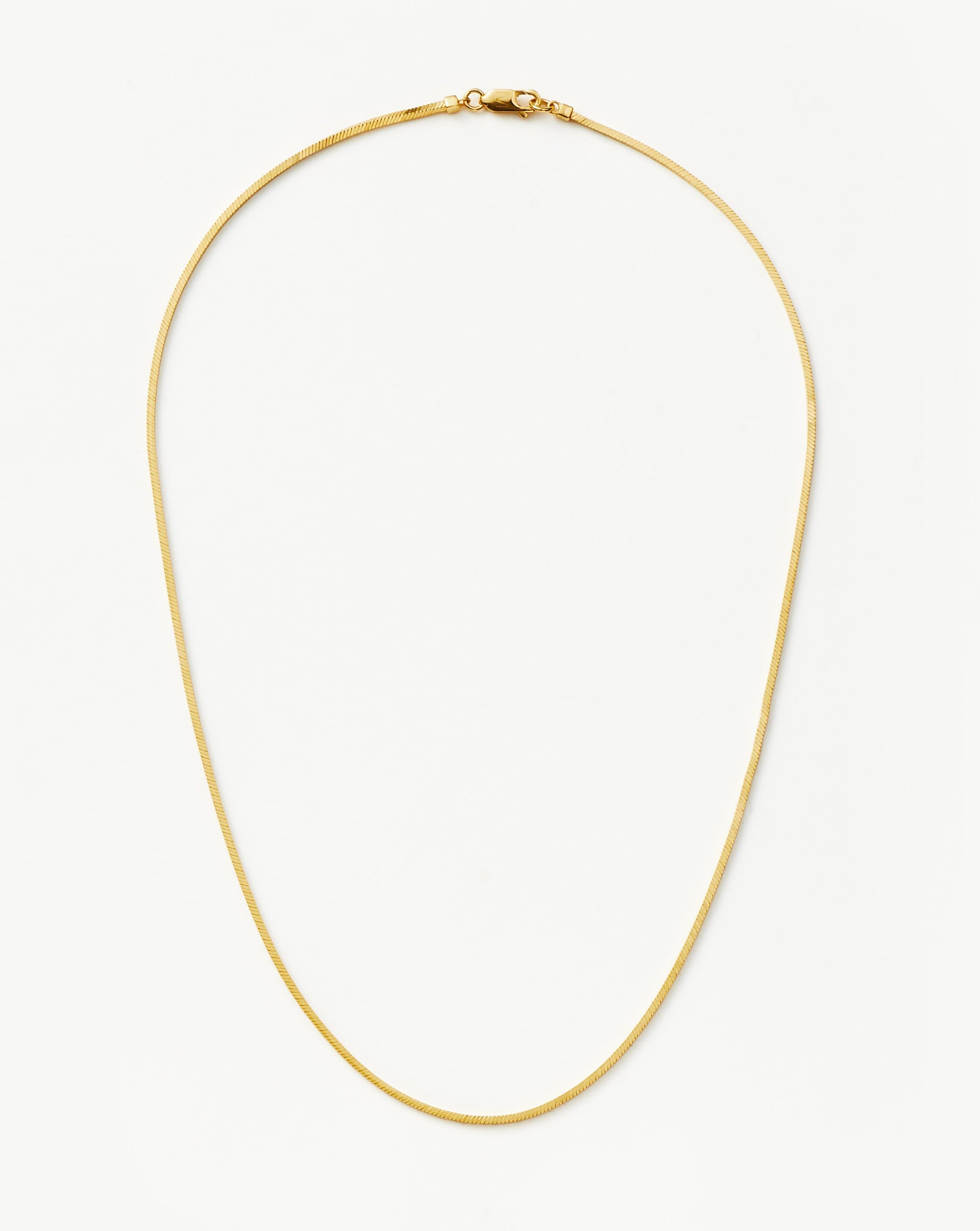 Colar Corrente Cobra Quadrada Média - Ouro 18K | SILLENE