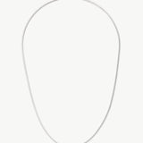 Colar Corrente Cobra Quadrada Média - Prata | SILLENE