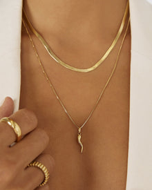 Colar Corrente Cobra Sylvia - Ouro 18K | SILLENE