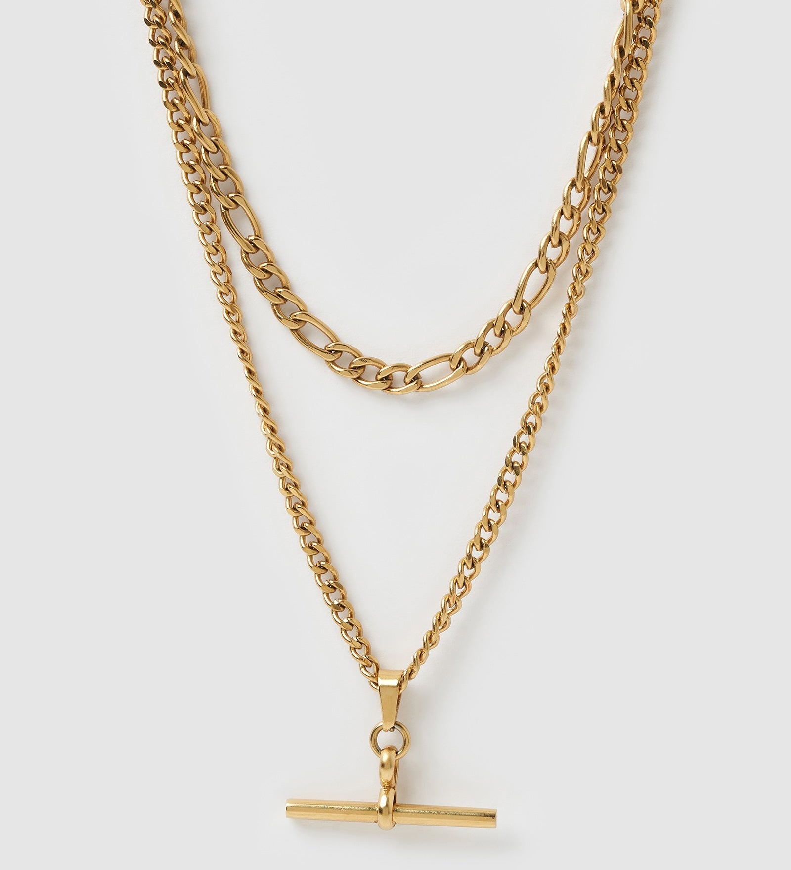 Colar Corrente Dupla Marcella - Ouro 18K | SILLENE