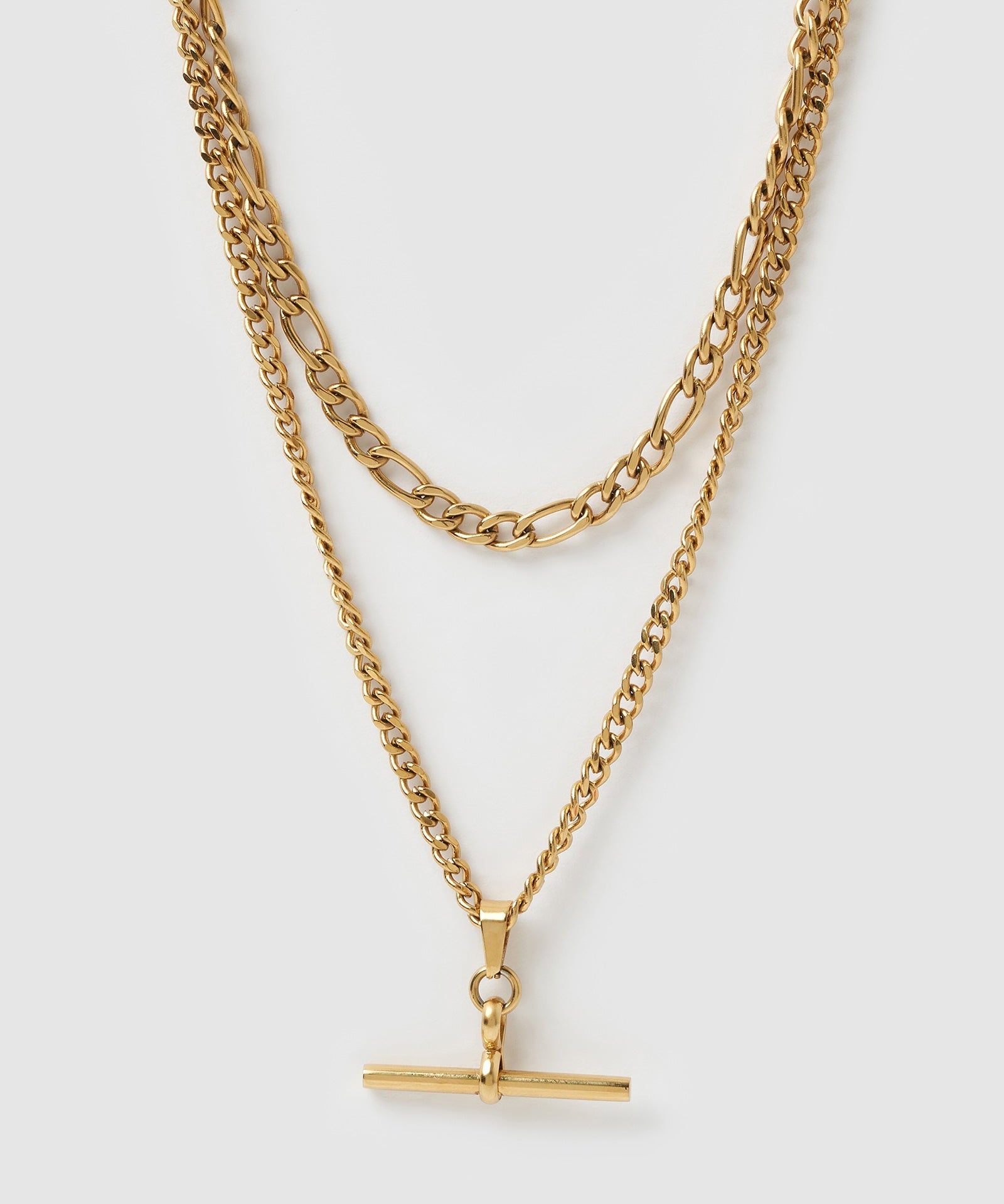 Colar Corrente Dupla Marcella - Ouro 18K | SILLENE