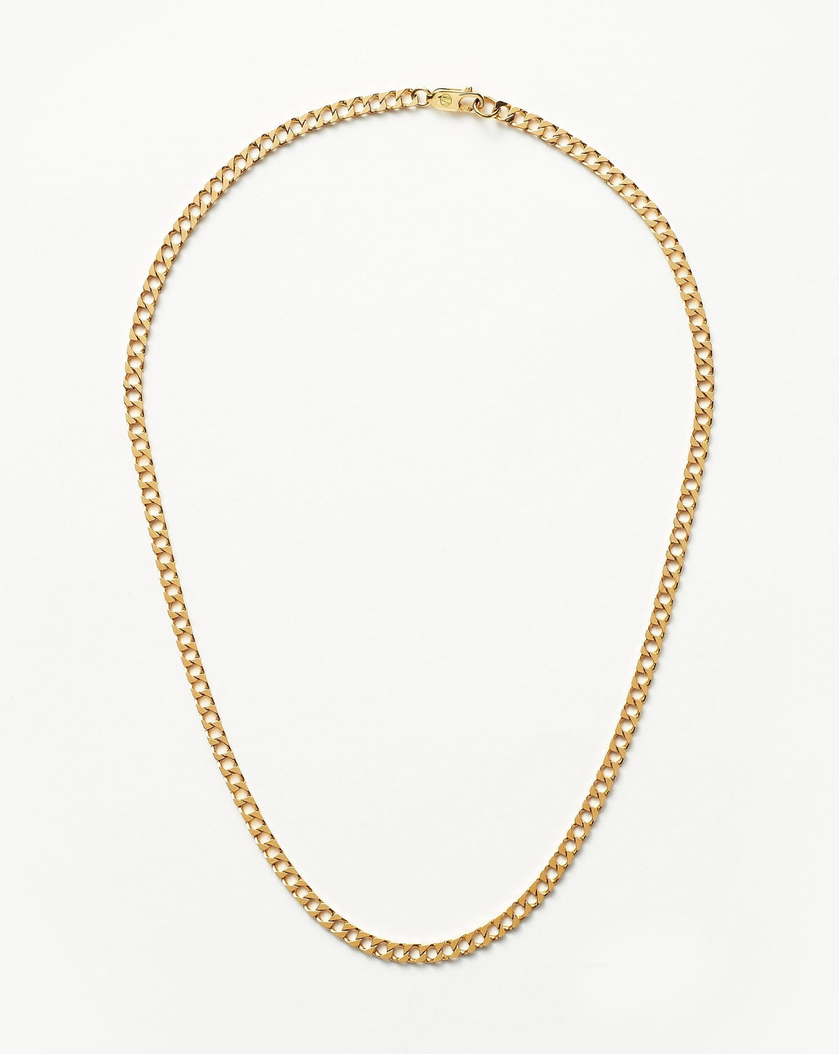Colar Corrente Elos Achatados - Ouro 18K | SILLENE