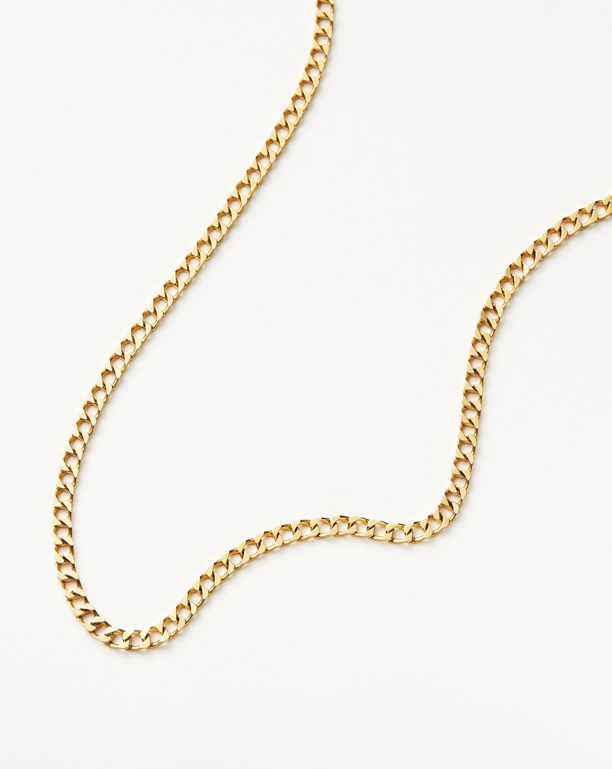 Colar Corrente Elos Achatados - Ouro 18K | SILLENE