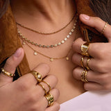 Colar Corrente Zahara - Ouro 18K | SILLENE