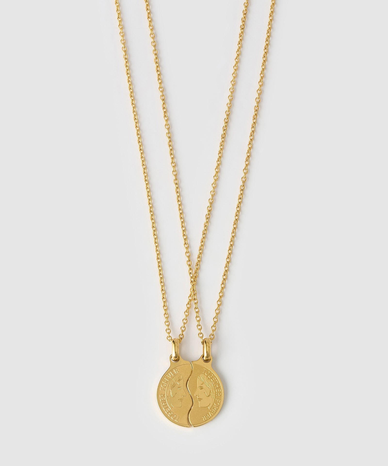 Colar Duo Amizade Together Forever - Ouro 18K | SILLENE