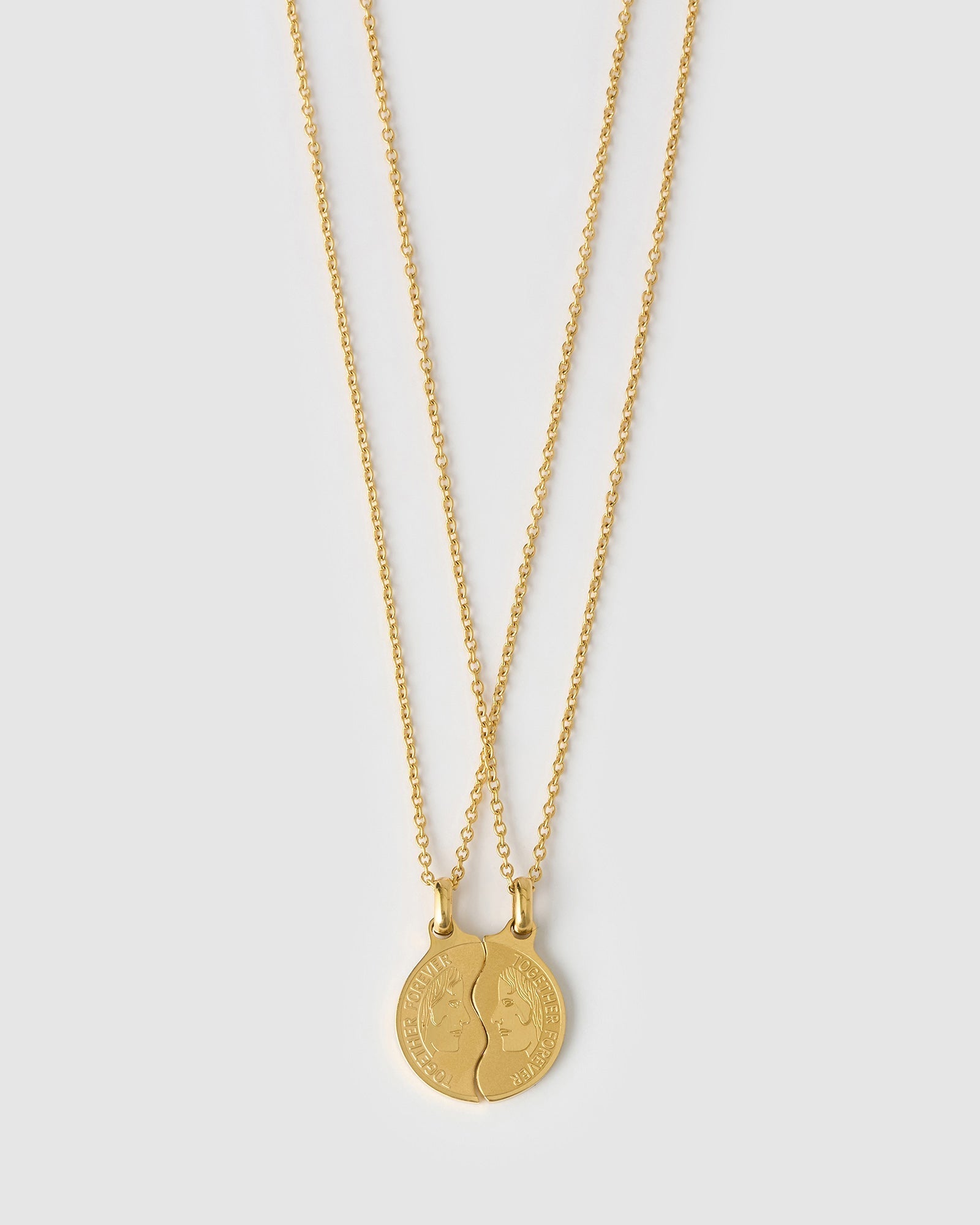 Colar Duo Amizade Together Forever - Ouro 18K | SILLENE