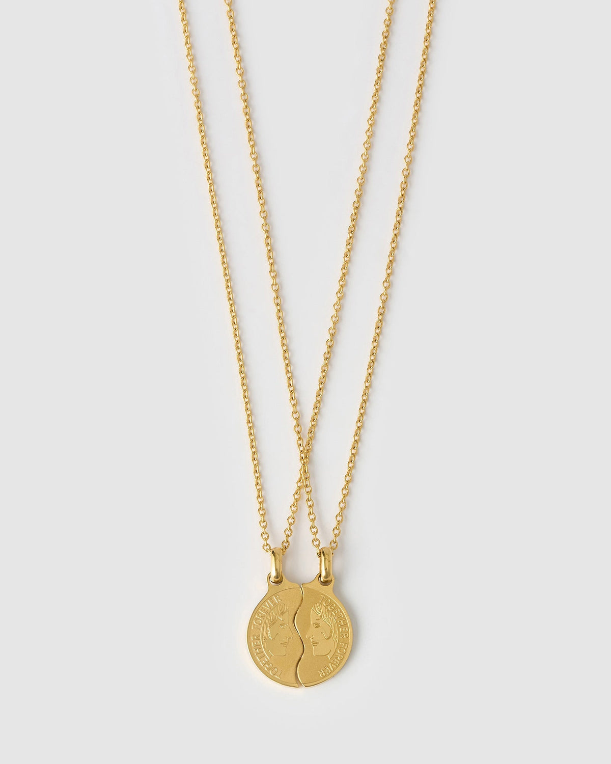 Colar Duo Amizade Together Forever - Ouro 18K | SILLENE