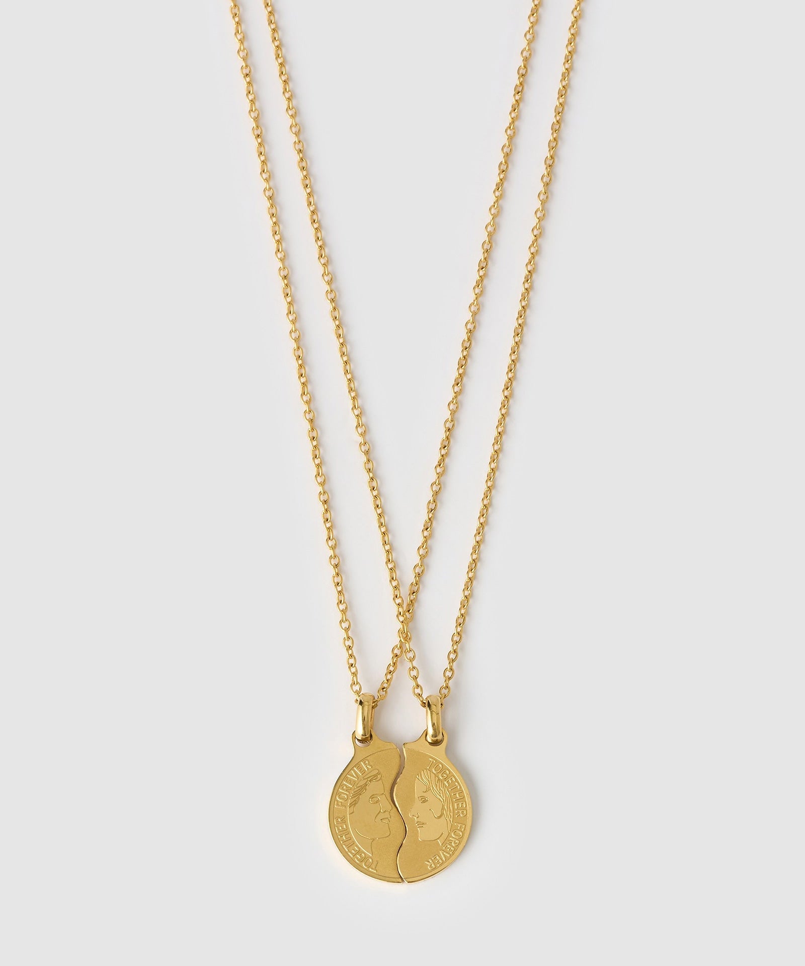 Colar Duo Casal Together Forever - Ouro 18K | SILLENE