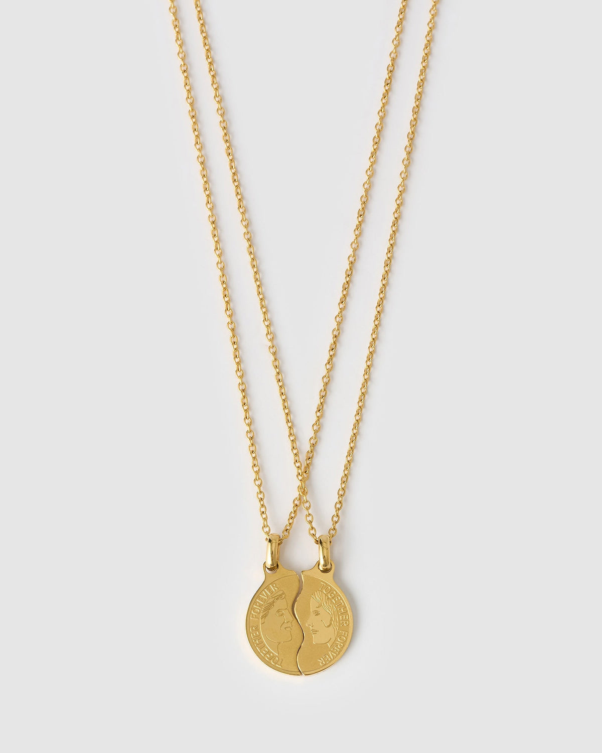Colar Duo Casal Together Forever - Ouro 18K | SILLENE