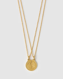 Colar Duo Casal Together Forever - Ouro 18K | SILLENE
