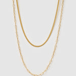 Colar Duplo Louie - Ouro 18K | SILLENE