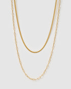 Colar Duplo Louie - Ouro 18K | SILLENE