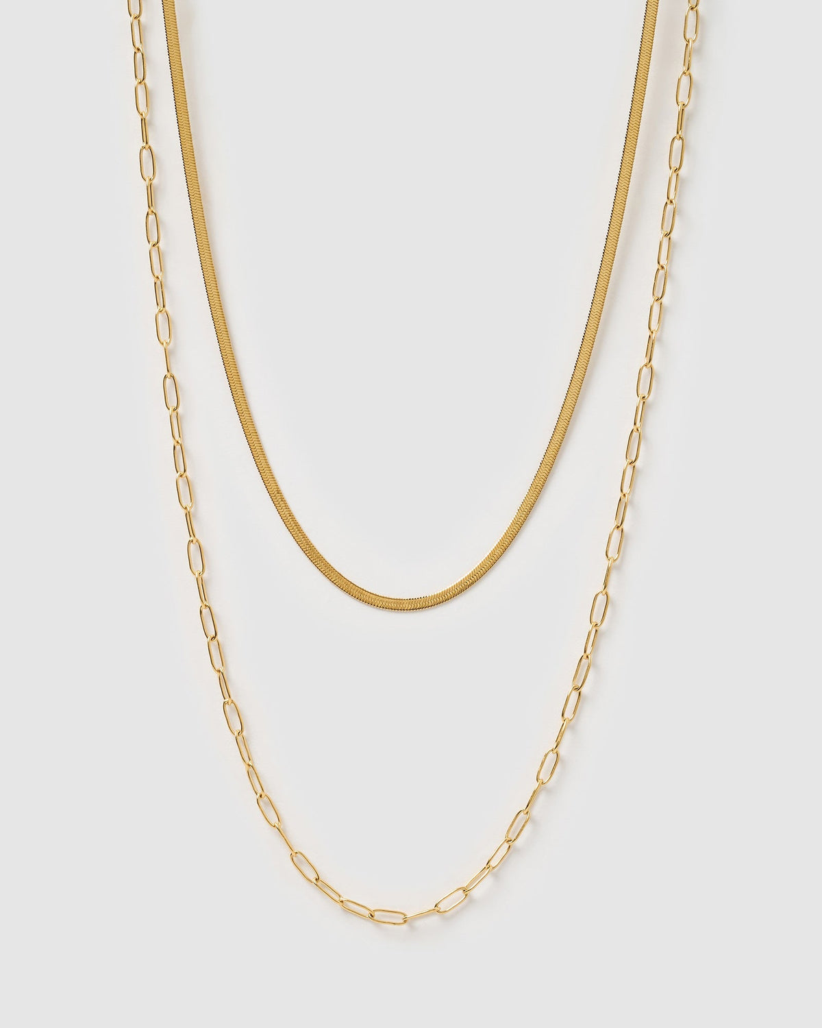Colar Duplo Louie - Ouro 18K | SILLENE
