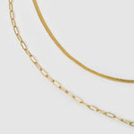 Colar Duplo Louie - Ouro 18K | SILLENE