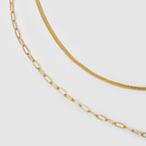 Colar Duplo Louie - Ouro 18K | SILLENE