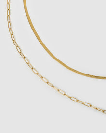 Colar Duplo Louie - Ouro 18K | SILLENE