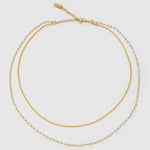 Colar Duplo Louie - Ouro 18K | SILLENE