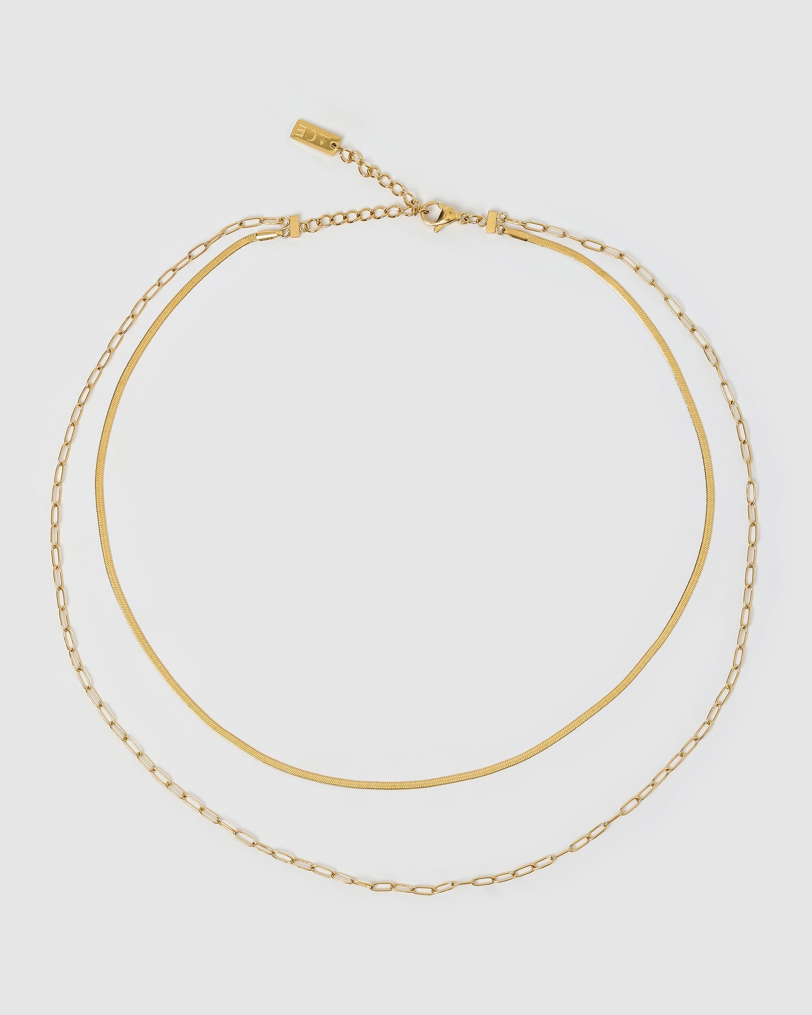 Colar Duplo Louie - Ouro 18K | SILLENE