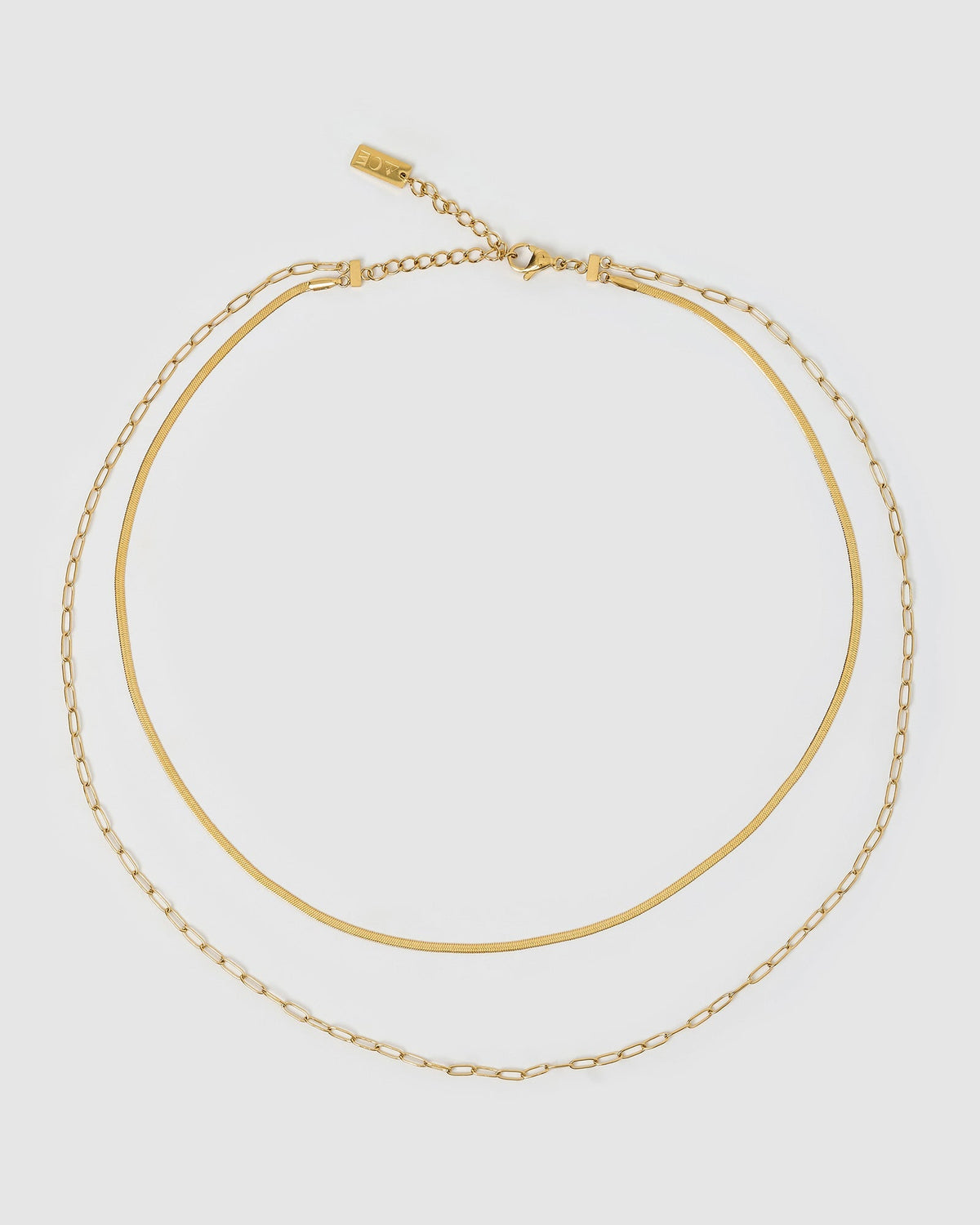 Colar Duplo Louie - Ouro 18K | SILLENE