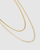 Colar Duplo Louie - Ouro 18K | SILLENE