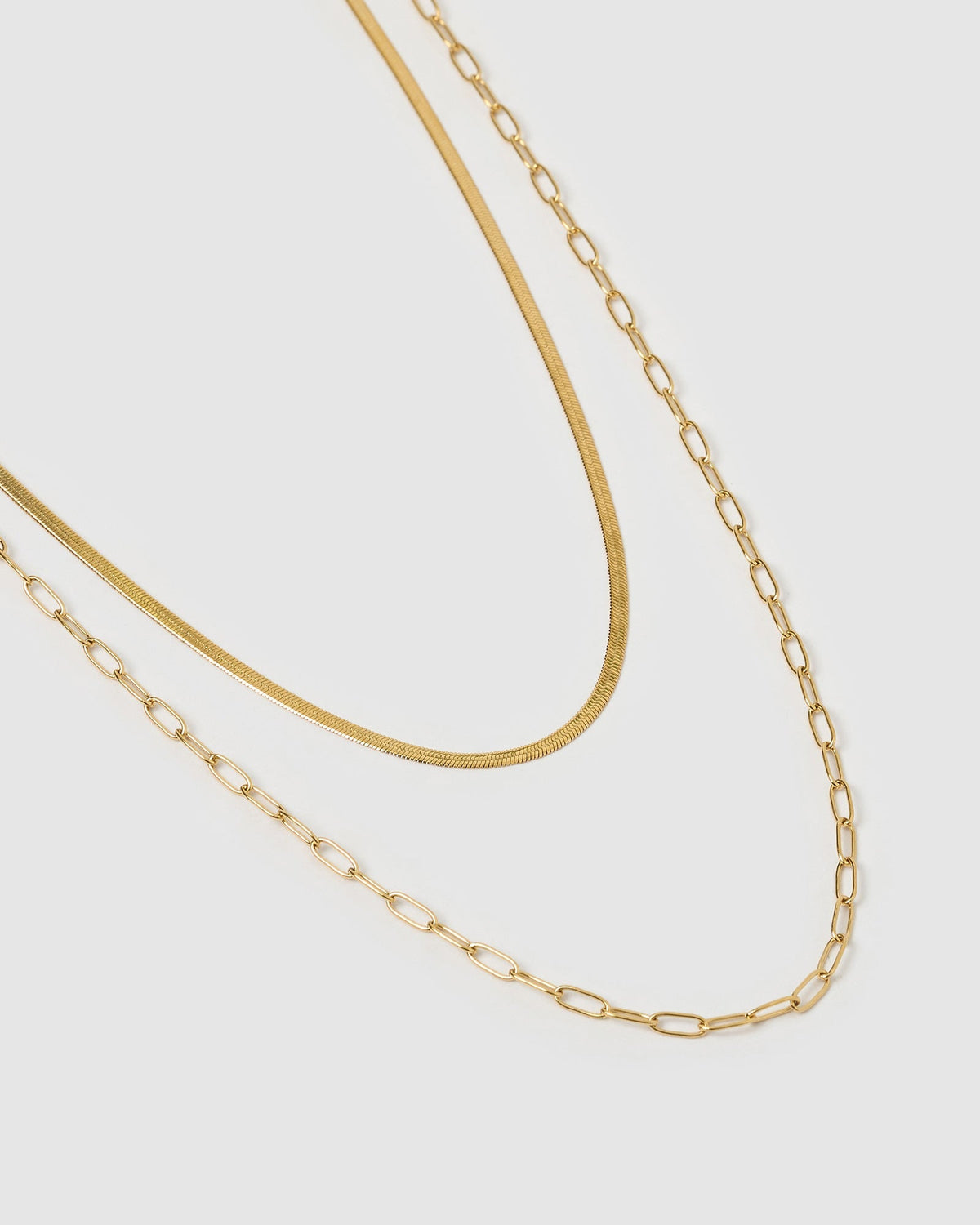 Colar Duplo Louie - Ouro 18K | SILLENE