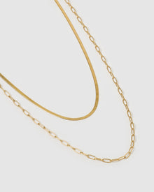 Colar Duplo Louie - Ouro 18K | SILLENE