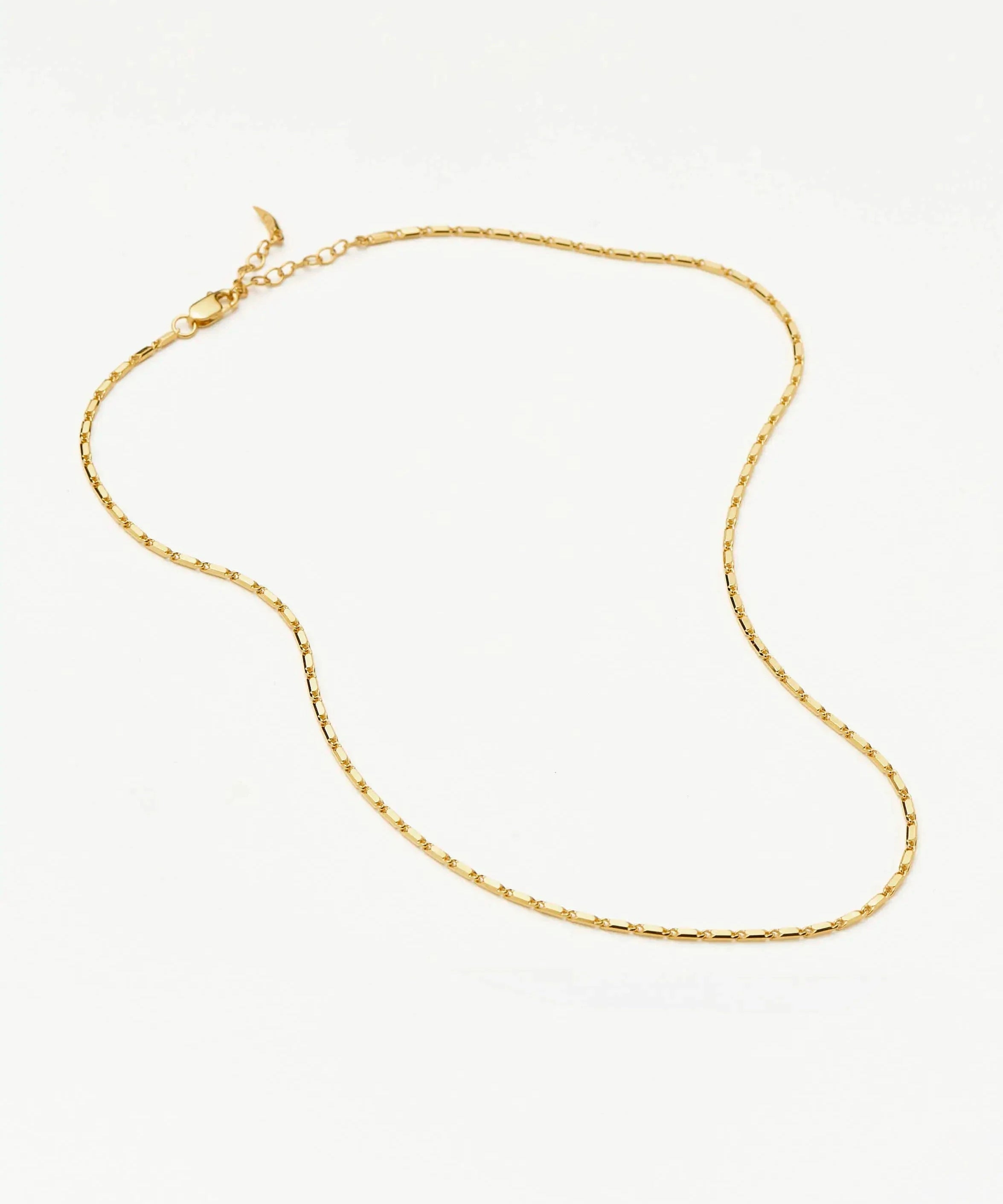 Colar Elos Retangulares - Ouro 18K | SILLENE