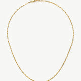 Colar Elos Retangulares - Ouro 18K | SILLENE