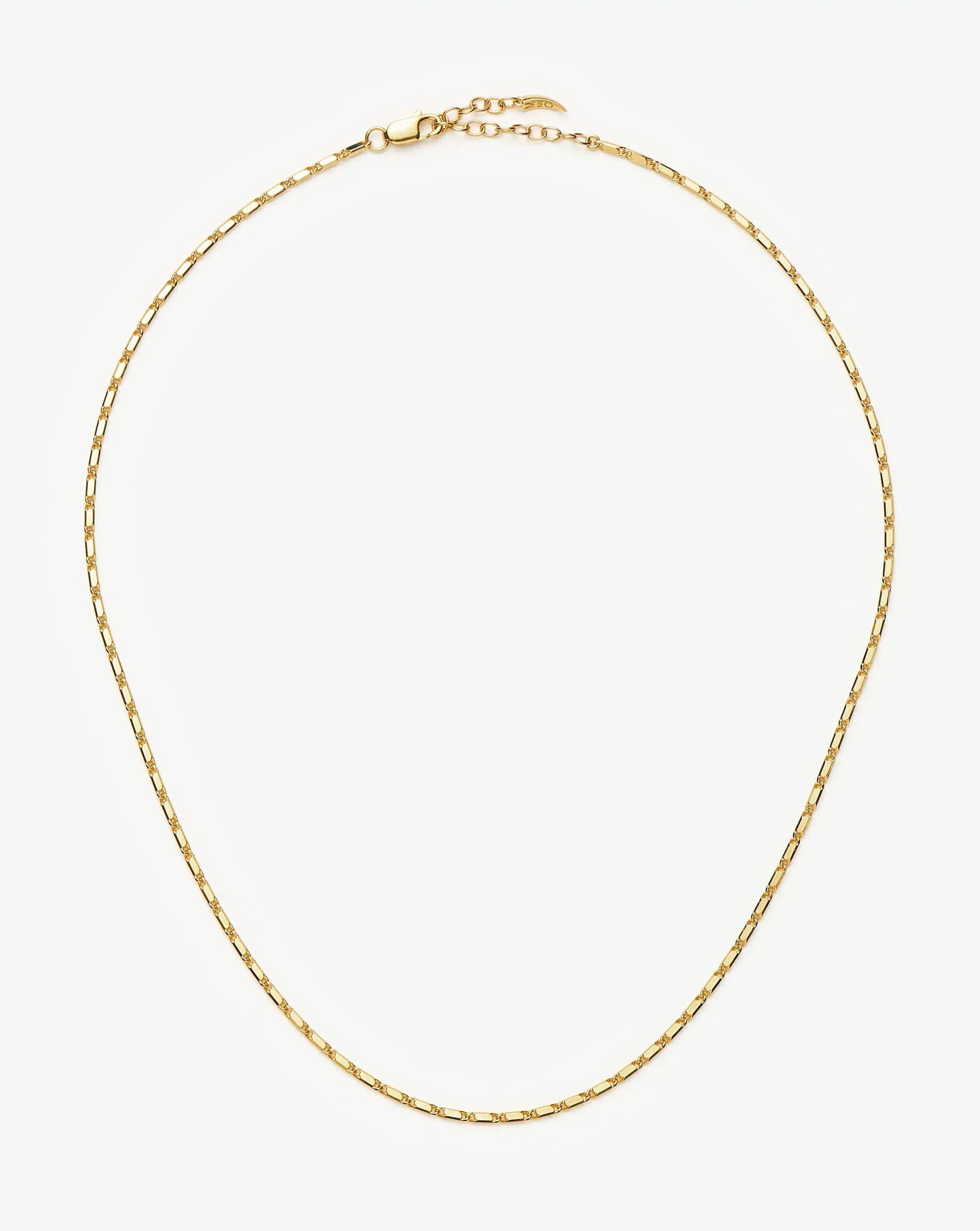 Colar Elos Retangulares - Ouro 18K | SILLENE