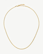 Colar Elos Retangulares - Ouro 18K | SILLENE