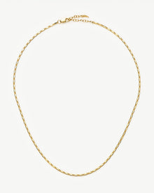 Colar Elos Retangulares - Ouro 18K | SILLENE