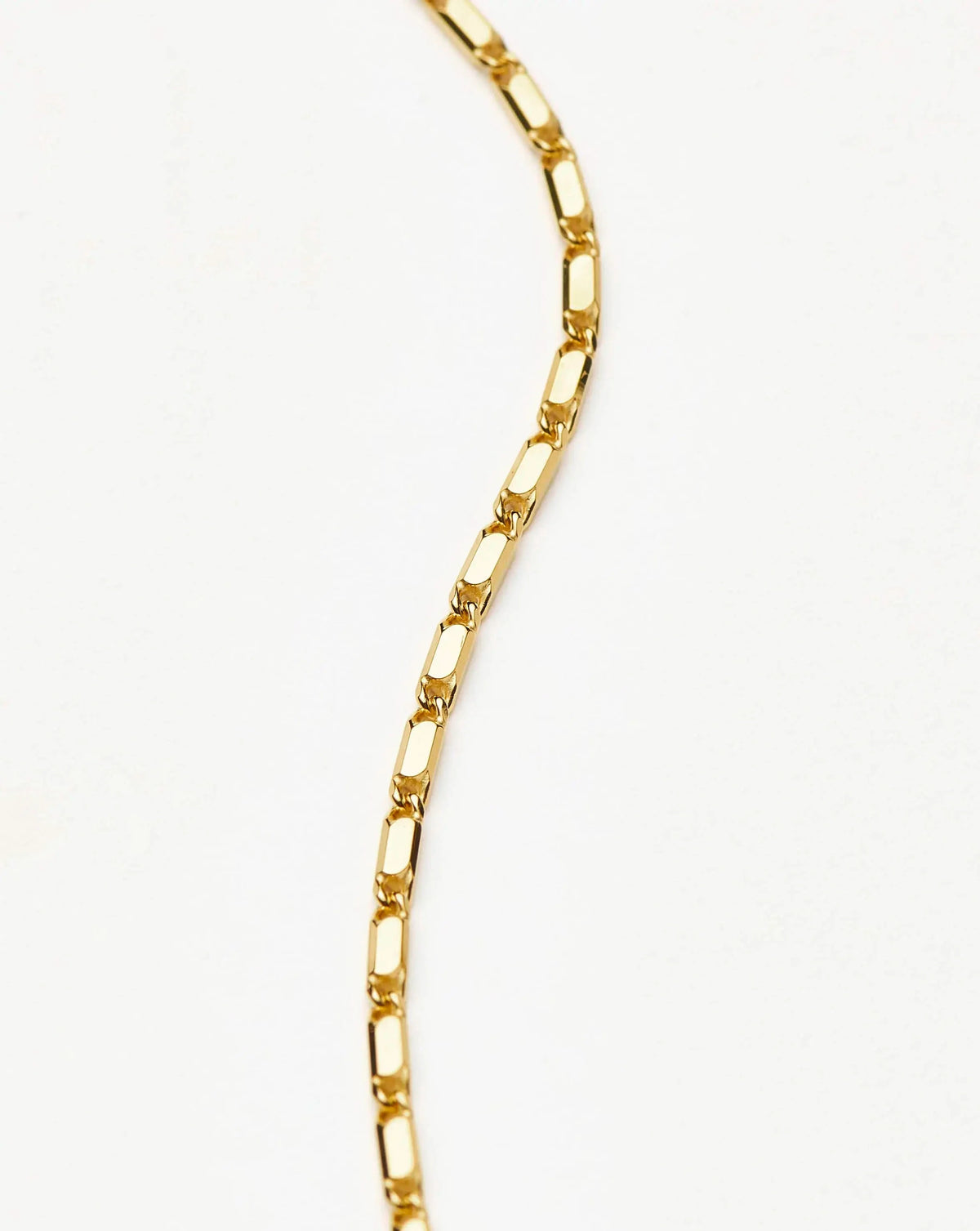 Colar Elos Retangulares - Ouro 18K | SILLENE - detalhe