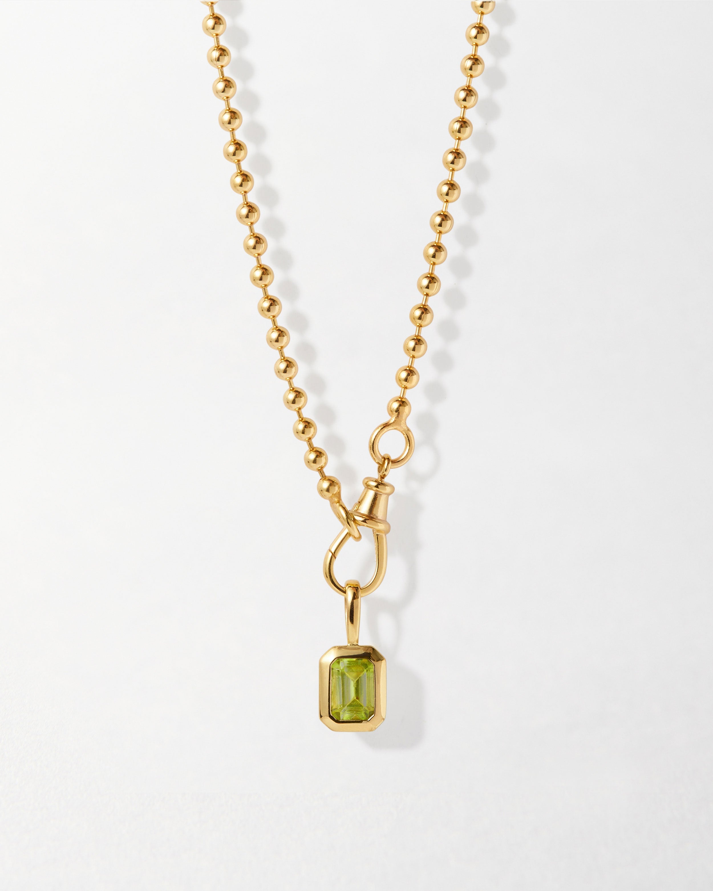 Colar Globo Pedra do Mês - Ouro 18K - Peridoto (Agosto) | SILLENE