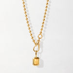 Colar Globo Pedra do Mês - Ouro 18K - Citrino (Novembro) | SILLENE
