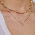 Colar Isadora Cristal - Ouro 18K | SILLENE