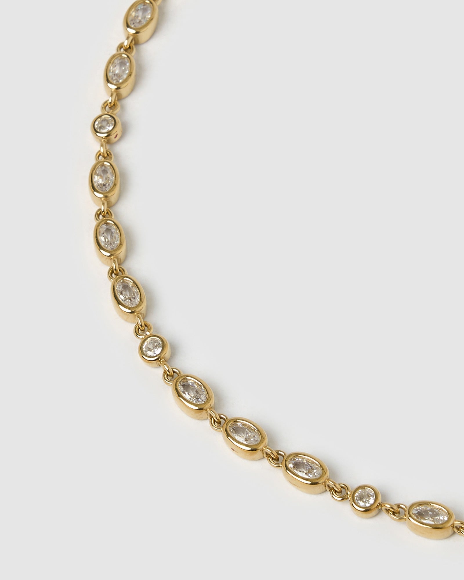 Colar Isadora Cristal - Ouro 18K | SILLENE