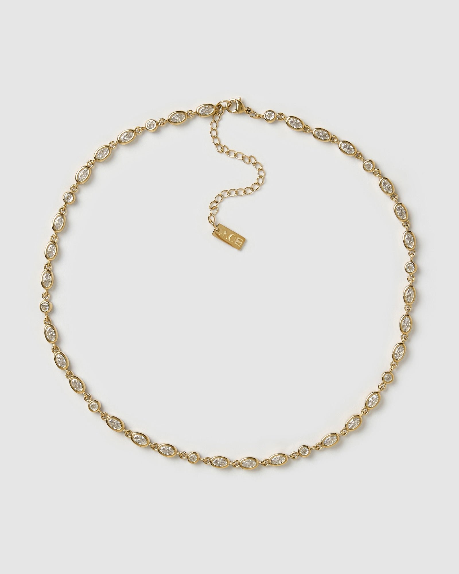 Colar Isadora Cristal - Ouro 18K | SILLENE