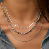 Colar Isadora Multicolor - Prata | SILLENE