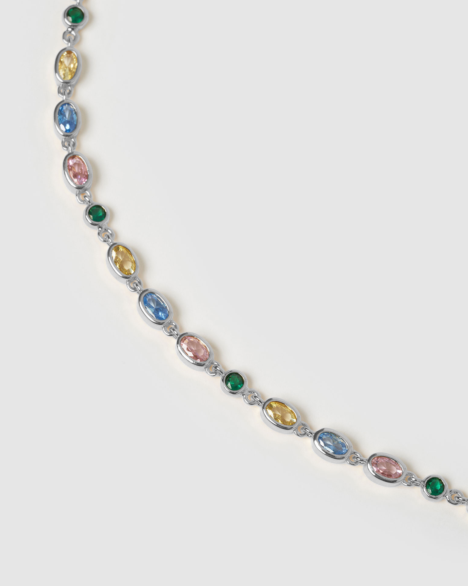 Colar Isadora Multicolor - Prata | SILLENE