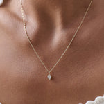 Colar Lapidação Pera - Ouro 18K | SILLENE