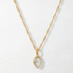 Colar Lapidação Pera - Ouro 18K | SILLENE