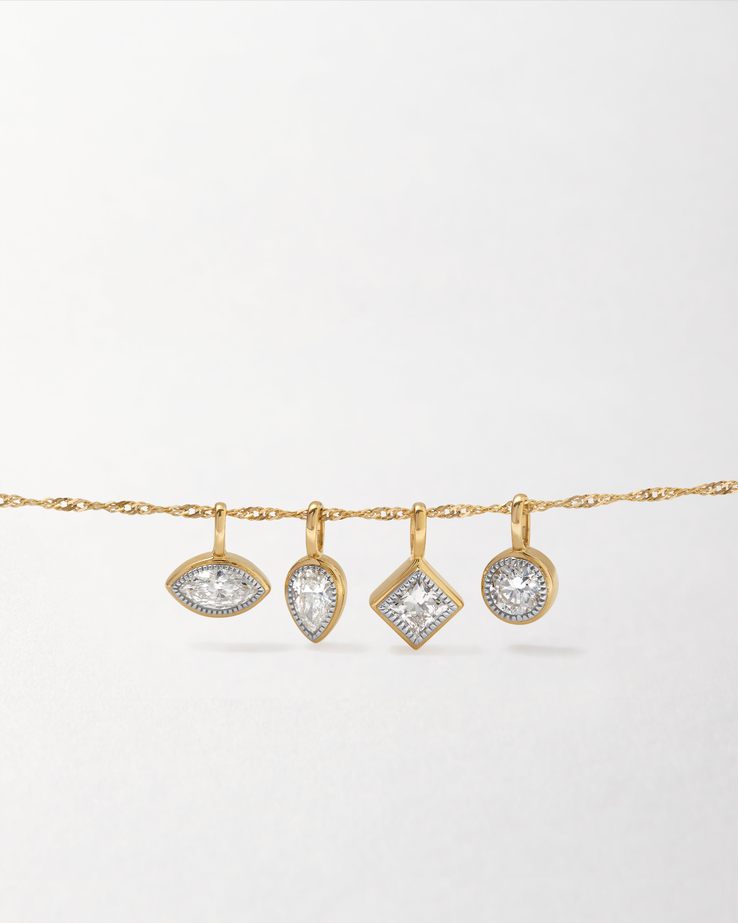 Colar Lapidação Pera - Ouro 18K | SILLENE