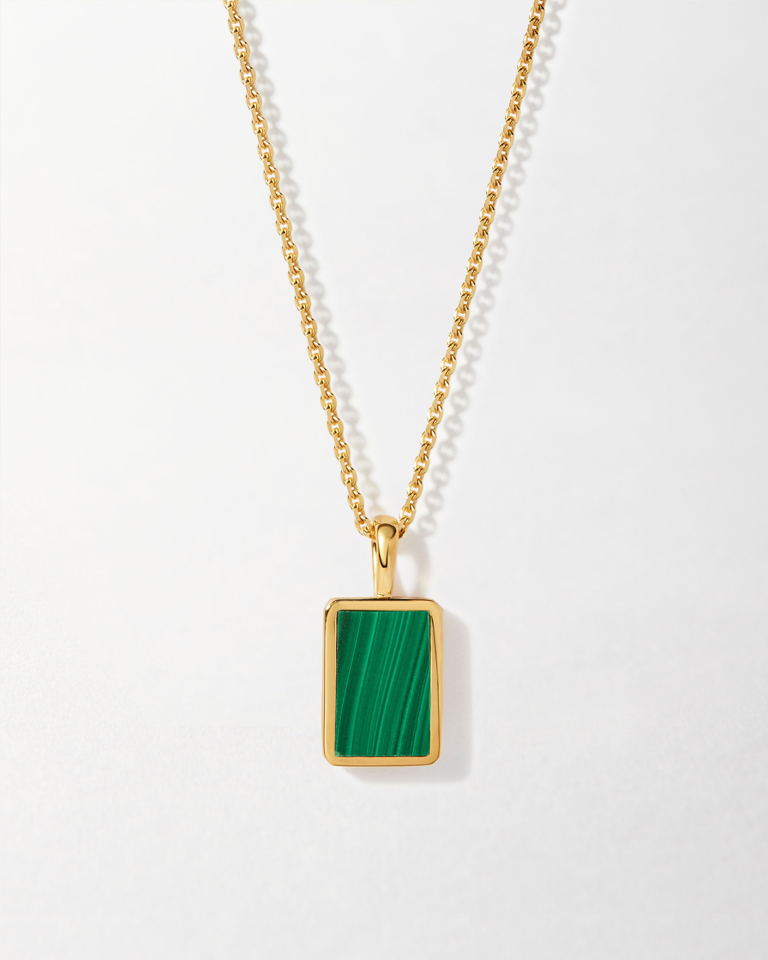Colar Malaquita - Ouro 18K | SILLENE