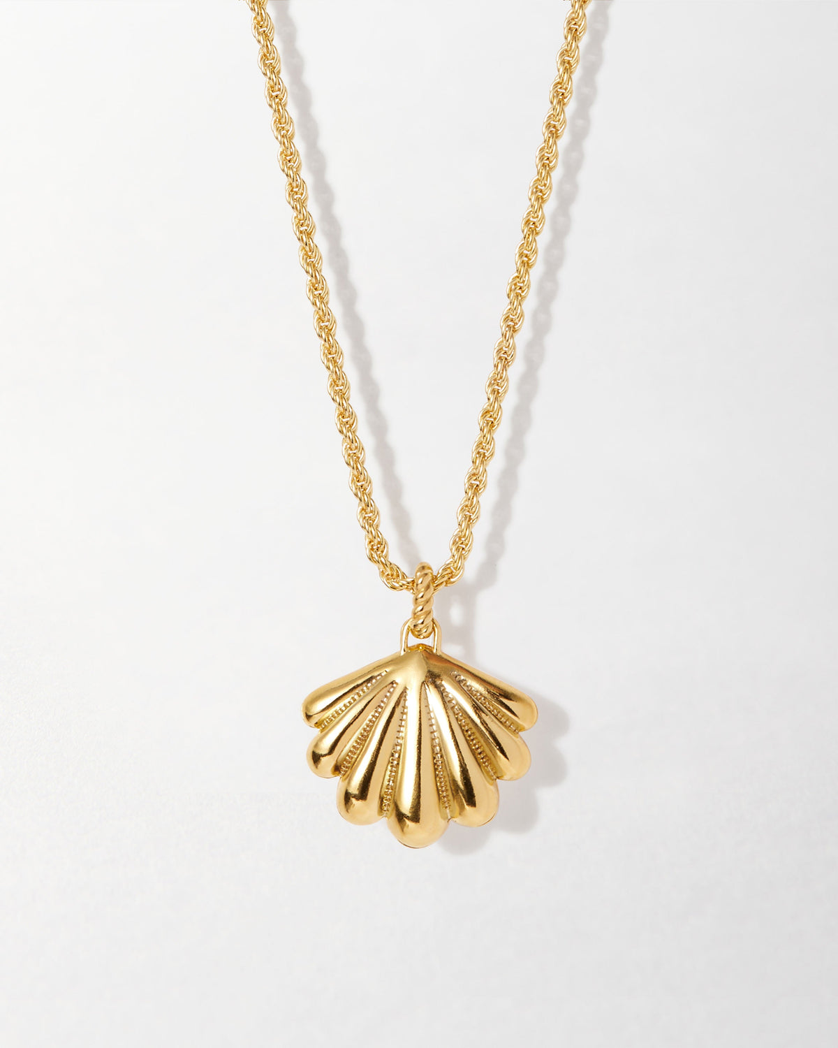 Colar Medalhão Concha Laguna - Ouro 18K | SILLENE