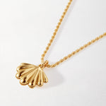 Colar Medalhão Concha Laguna - Ouro 18K | SILLENE