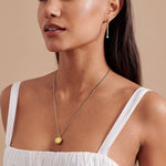Colar Medalhão Concha Laguna - Ouro 18K | SILLENE