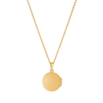 Colar Medalhão Pérola Radiante - Ouro 18K | SILLENE - verso