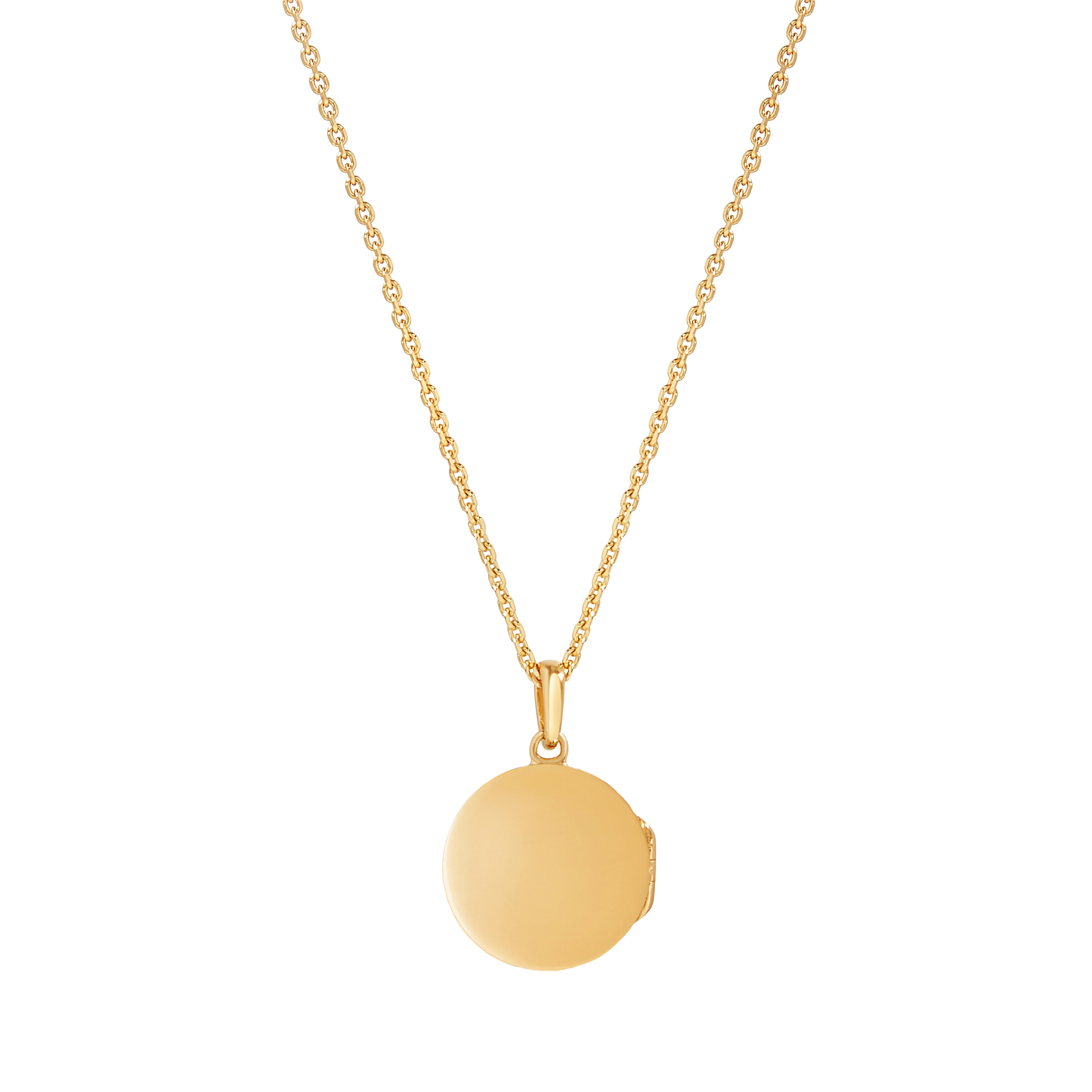 Colar Medalhão Pérola Radiante - Ouro 18K | SILLENE - verso
